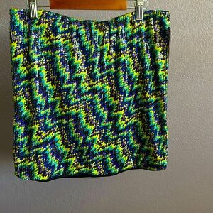Multicolor sequin miniskirt